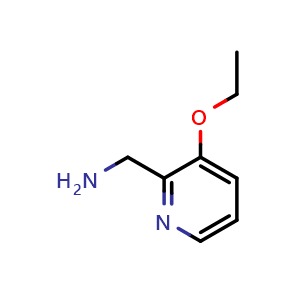 Chemical structure of [(3-ethoxypyridin-2-yl)methyl]amine , CAS 912761-74-1, AChemBlock L20401