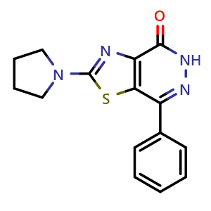 7-phenyl-2-pyrrolidin-1-yl[1,3]thiazolo[4,5-d]pyridazin-4(5H)-one