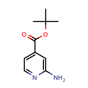 Chemical structure of tert-Butyl 2-aminoisonicotinate , CAS 1338990-46-7, AChemBlock L20495