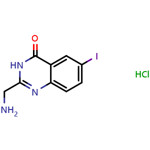 2-(aminomethyl)-6-iodoquinazolin-4(3H)-one hydrochloride