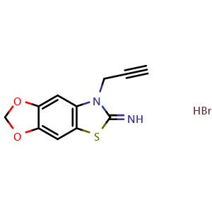7-(prop-2-yn-1-yl)-[1,3]dioxolo[4',5':4,5]benzo[1,2-d]thiazol-6(7H)-imine hydrobromide