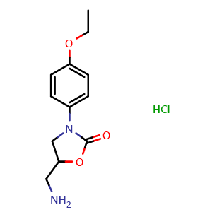 5-(aminomethyl)-3-(4-ethoxyphenyl)oxazolidin-2-one hydrochloride