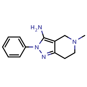 5-methyl-2-phenyl-4,5,6,7-tetrahydro-2H-pyrazolo[4,3-c]pyridin-3-amine