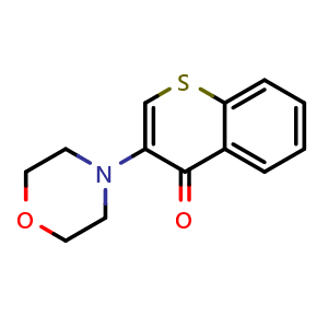 Chemical structure of 3-Morpholin-4-yl-thiochromen-4-one , CAS 895796-81-3, AChemBlock L20564