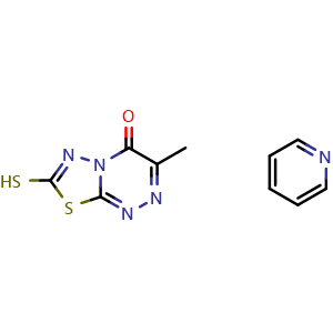 7-Mercapto-3-methyl-[1,3,4]thiadiazolo[2,3-c][1,2,4]triazin-4-one pyridinium salt