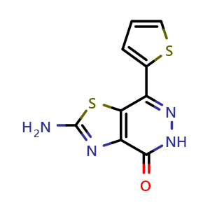 2-Amino-7-(2-thienyl)[1,3]thiazolo[4,5-d]pyridazin-4(5H)-one