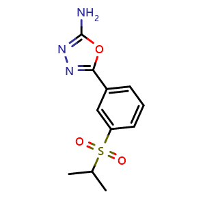 5-[3-(isopropylsulfonyl)phenyl]-1,3,4-oxadiazol-2-amine
