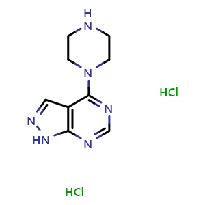 4-(1-Piperazinyl)-1H-pyrazolo[3,4-d]pyrimidine dihydrochloride
