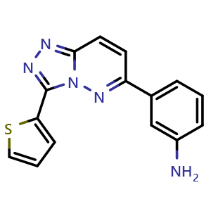 {3-[3-(2-thienyl)[1,2,4]triazolo[4,3-b]pyridazin-6-yl]phenyl}amine