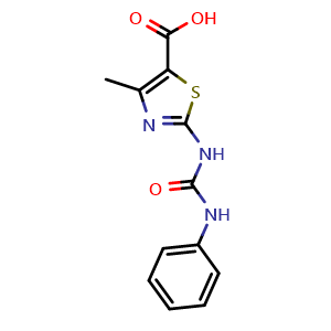 2-[(anilinocarbonyl)amino]-4-methyl-1,3-thiazole-5-carboxylic acid