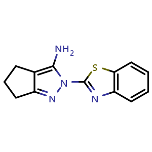 2-(1,3-benzothiazol-2-yl)-2,4,5,6-tetrahydrocyclopenta[c]pyrazol-3-amine