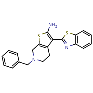 3-(1,3-benzothiazol-2-yl)-6-benzyl-4,5,6,7-tetrahydrothieno[2,3-c]pyridin-2-amine