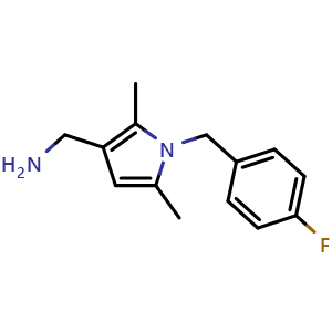 {[1-(4-fluorobenzyl)-2,5-dimethyl-1H-pyrrol-3-yl]methyl}amine