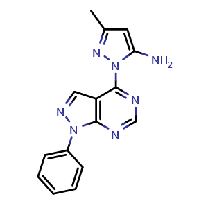 3-methyl-1-(1-phenyl-1H-pyrazolo[3,4-d]pyrimidin-4-yl)-1H-pyrazol-5-amine