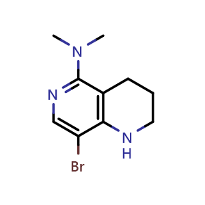 8-bromo-N,N-dimethyl-1,2,3,4-tetrahydro-1,6-naphthyridin-5-amine