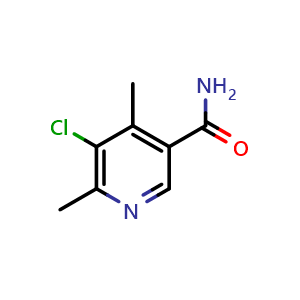Chemical structure of 5-Chloro-4,6-dimethylnicotinamide , CAS 890092-35-0, AChemBlock L20891