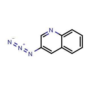 Chemical structure of 3-azidoquinoline , CAS 14213-02-6, AChemBlock L20918