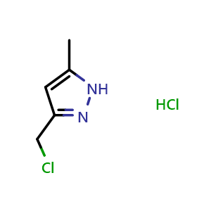 3-(chloromethyl)-5-methyl-1H-pyrazole hydrochloride
