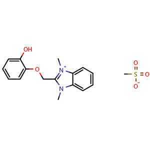 2-(2-hydroxyphenoxymethyl)-1,3-dimethyl-1H-1,3-benzodiazol-3-ium methanesulfonate