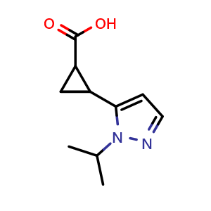 2-[1-(propan-2-yl)-1H-pyrazol-5-yl]cyclopropane-1-carboxylic acid