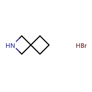 Chemical structure of 2-azaspiro[3.3]heptane hydrobromide , CAS 1820712-22-8, AChemBlock L20970
