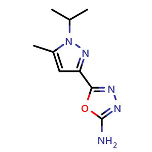 5-(1-isopropyl-5-methyl-1H-pyrazol-3-yl)-1,3,4-oxadiazol-2-amine