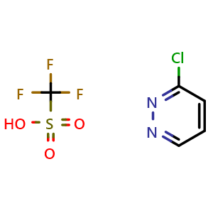 Chemical structure of 3-Chloropyridazine trifluoromethanesulfonate , CAS 1174307-32-4, AChemBlock L21026