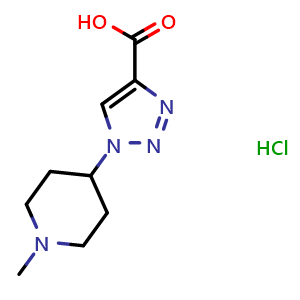 1-(1-methylpiperidin-4-yl)-1H-1,2,3-triazole-4-carboxylic acid hydrochloride