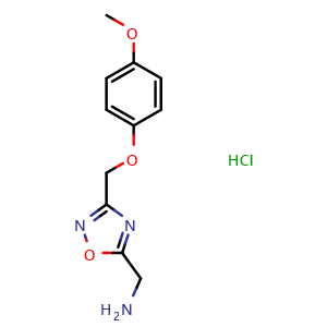 ({3-[(4-methoxyphenoxy)methyl]-1,2,4-oxadiazol-5-yl}methyl)amine hydrochloride