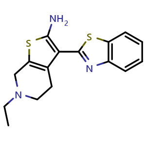 3-(1,3-benzothiazol-2-yl)-6-ethyl-4,5,6,7-tetrahydrothieno[2,3-c]pyridin-2-amine
