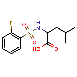 ((2-fluorophenyl)sulfonyl)leucine