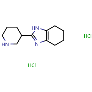 2-(piperidin-3-yl)-4,5,6,7-tetrahydro-1H-benzo[d]imidazole dihydrochloride