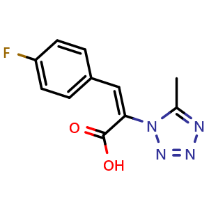 (2E)-3-(4-fluorophenyl)-2-(5-methyl-1,2,3,4-tetrazol-1-yl)prop-2-enoic acid