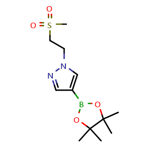 1-(2-Methanesulfonylethyl)-4-(tetramethyl-1,3,2-dioxaborolan-2-yl)-1H-pyrazole