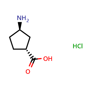 (1R,3R)-3-Aminocyclopentane-1-carboxylic acid hydrochloride