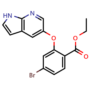 Ethyl 4-bromo-2-{1H-pyrrolo[2,3-b]pyridin-5-yloxy}benzoate