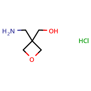 Chemical structure of [3-(Aminomethyl)oxetan-3-yl]methanol hydrochloride , CAS 1810070-02-0, AChemBlock L21414
