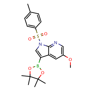 5-methoxy-3-(4,4,5,5-tetramethyl-1,3,2-dioxaborolan-2-yl)-1-tosyl-1H-pyrrolo[2,3-b]pyridine