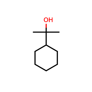 Chemical structure of 2-Cyclohexylpropan-2-ol , CAS 16664-07-6, AChemBlock L21477