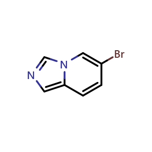 Chemical structure of 6-Bromoimidazo[1,5-a]pyridine , CAS 1239880-00-2, AChemBlock L21533