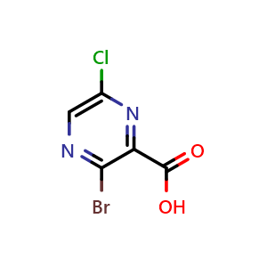 3-Bromo-6-chloropyrazine-2-carboxylic acid
