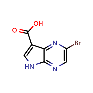2-Bromo-5H-pyrrolo[2,3-b]pyrazine-7-carboxylic acid