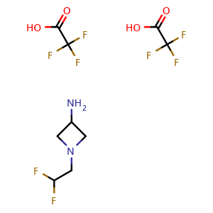 1-(2,2-Difluoroethyl)azetidin-3-amine; bis(trifluoroacetic acid)