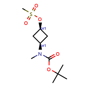 cis-[3-[tert-butoxycarbonyl(methyl)amino]cyclobutyl] methanesulfonate