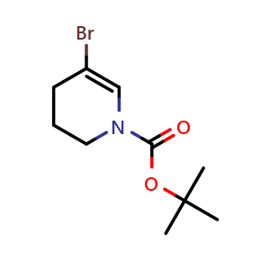 Chemical structure of tert-Butyl 5-bromo-1,2,3,4-tetrahydropyridine-1-carboxylate , CAS 1622840-55-4, AChemBlock L21715