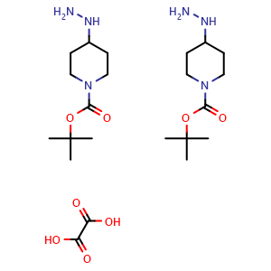 tert-Butyl 4-hydrazinylpiperidine-1-carboxylate 1/2oxalic acid