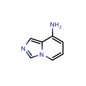 Chemical structure of Iimidazo[1,5-a]pyridin-8-amine , CAS 697739-15-4, AChemBlock L21728