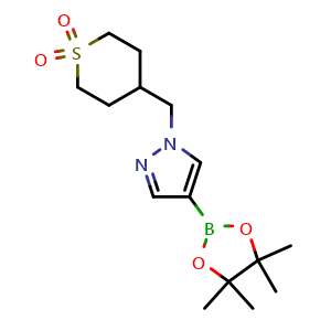 4-((4-(4,4,5,5-tetramethyl-1,3,2-dioxaborolan-2-yl)-1H-pyrazol-1-yl)methyl)tetrahydro-2H-thiopyran 1,1-dioxide