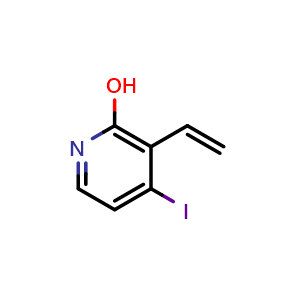 Chemical structure of 3-Ethenyl-4-iodopyridin-2-ol , CAS 2126179-04-0, AChemBlock L21779