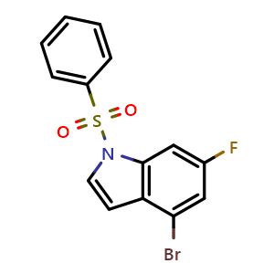 1-(Benzenesulfonyl)-4-bromo-6-fluoro-1H-indole